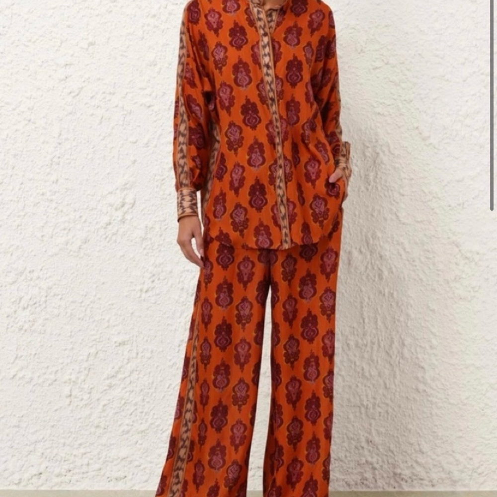 Zimmermann Red and Purple Patterned Set
